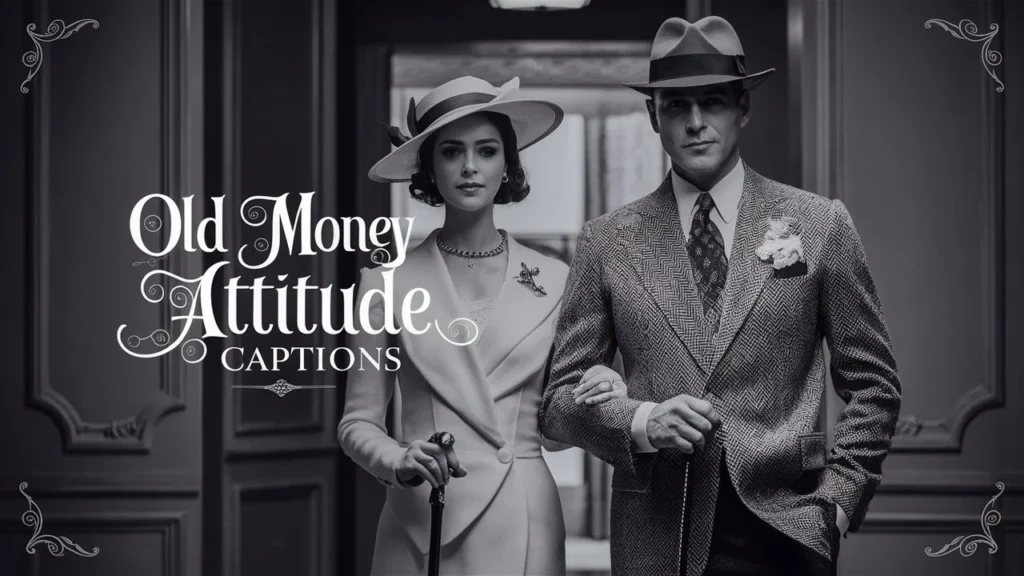 Old Money Attitude Captions