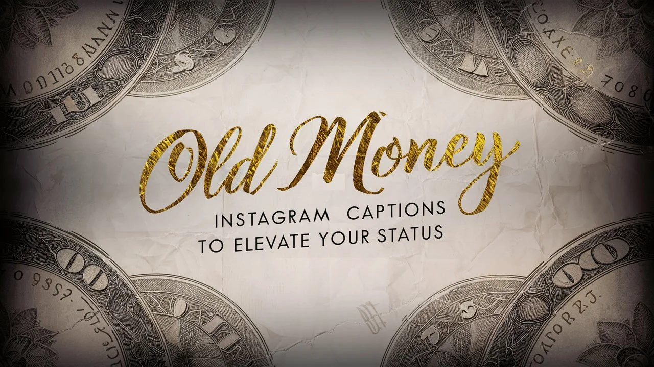 Old Money Instagram Captions to Elevate Your Status