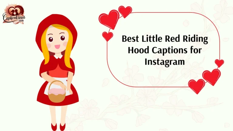 Best Little Red Riding Hood Captions for Instagram