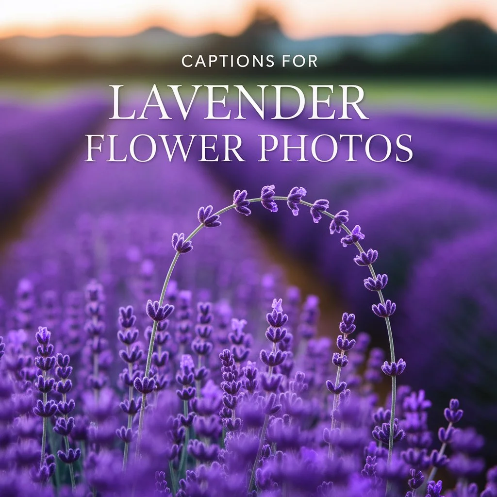 Captions for Lavender Flower Photos