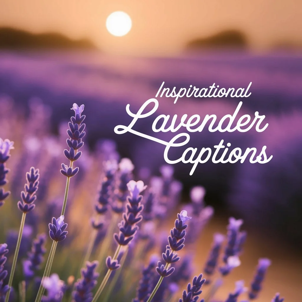 Inspirational Lavender Captions