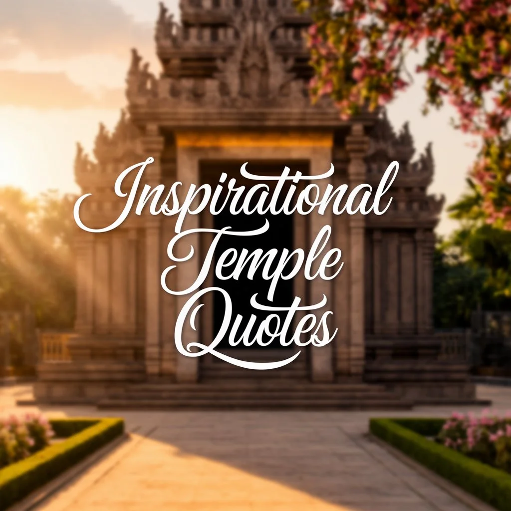 Inspirational Temple Quotes