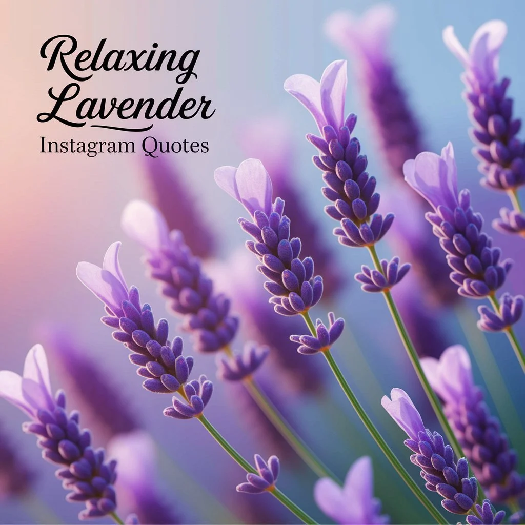 Relaxing Lavender Instagram Quotes