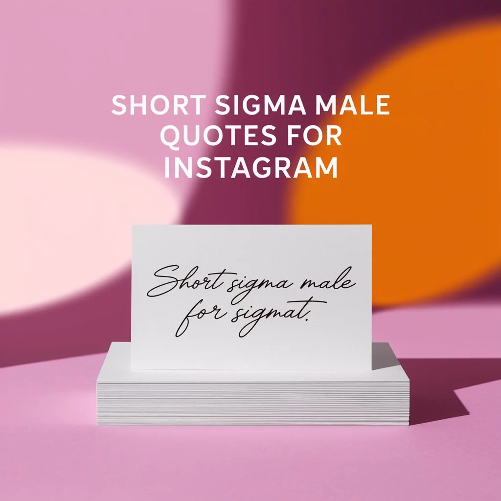 Short Sigma Male Quotes for Instagram