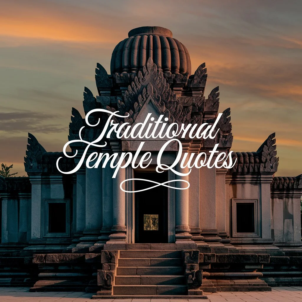 Traditional Temple Quotes