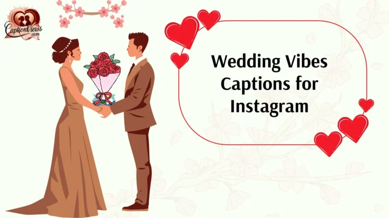 Wedding Vibes Captions for Instagram