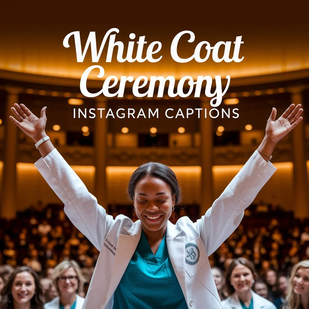 White Coat Ceremony Instagram Captions