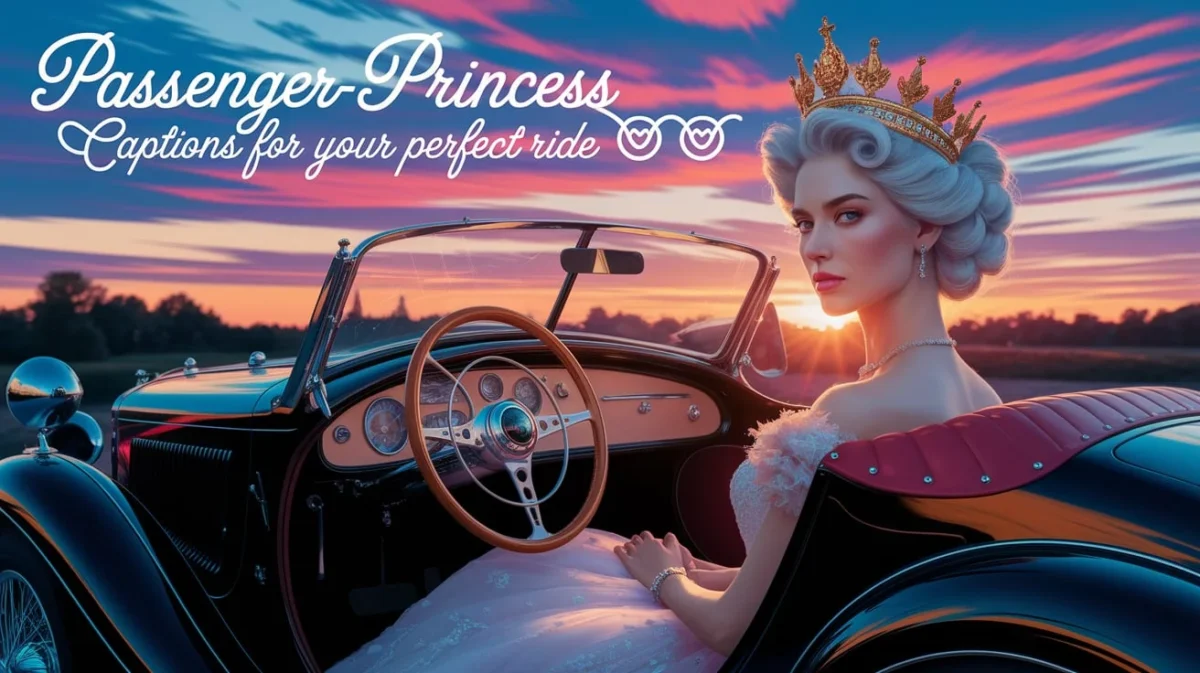 🚗 401+ Passenger Princess Captions for Your Perfect Ride 👑